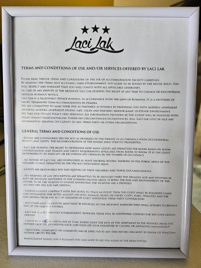Laci Lak Oradea Εξωτερικό φωτογραφία